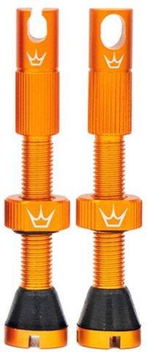 Peaty's Tubeless Ventiel 42-60mm - Chris King (MK2) - Oranje - 42mm