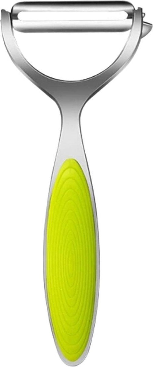 Monno Dunschiller - Schilmesje - Aardappelschilmesje - Plat Mes - Y Model - RVS - Groen