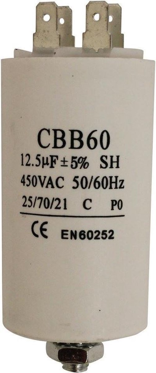 UNIVERSEEL - CONDENSATOR 12.5 ΜF/klem  450 V -