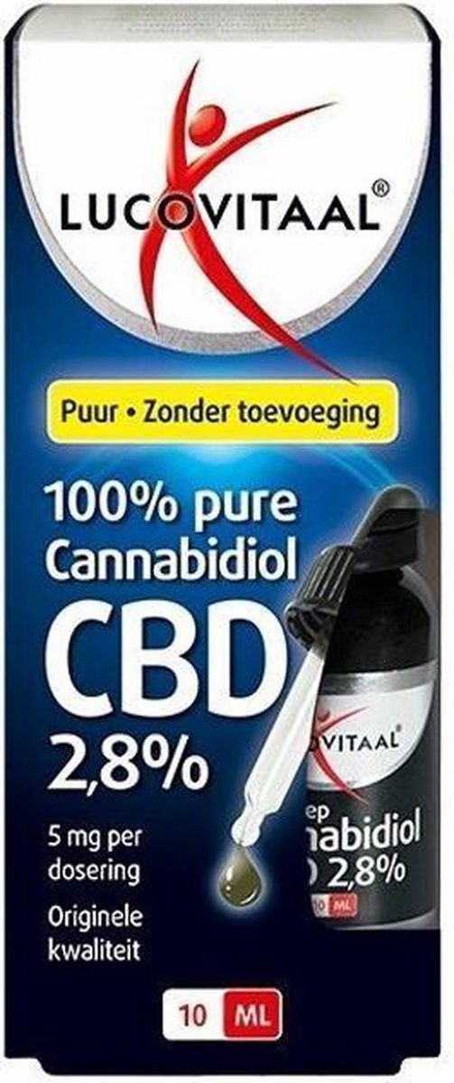 Lucovitaal Hennep Cannabidiol CBD 2.8% Voedingssupplement - 10 milliliter