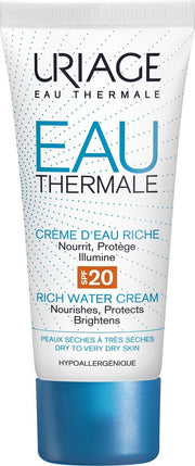 Uriage Eau Thermale Creme D'eau Riche Spf20 Droge/zeer Droge Huid 40ml