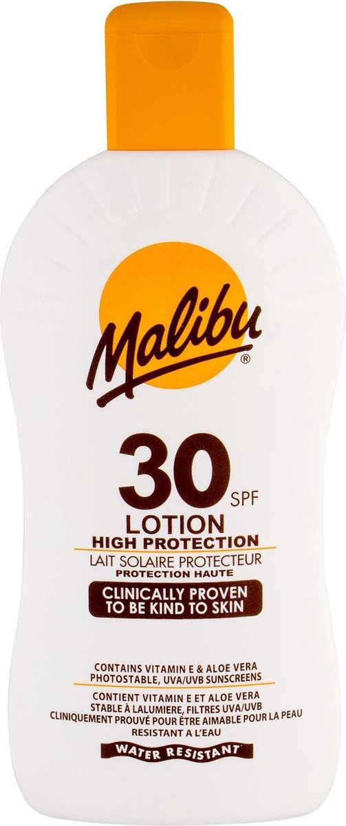 Malibu 30 SPF Sun Tan Protection Lotion Water Resistant UVA SPFSun Screen - 400ml