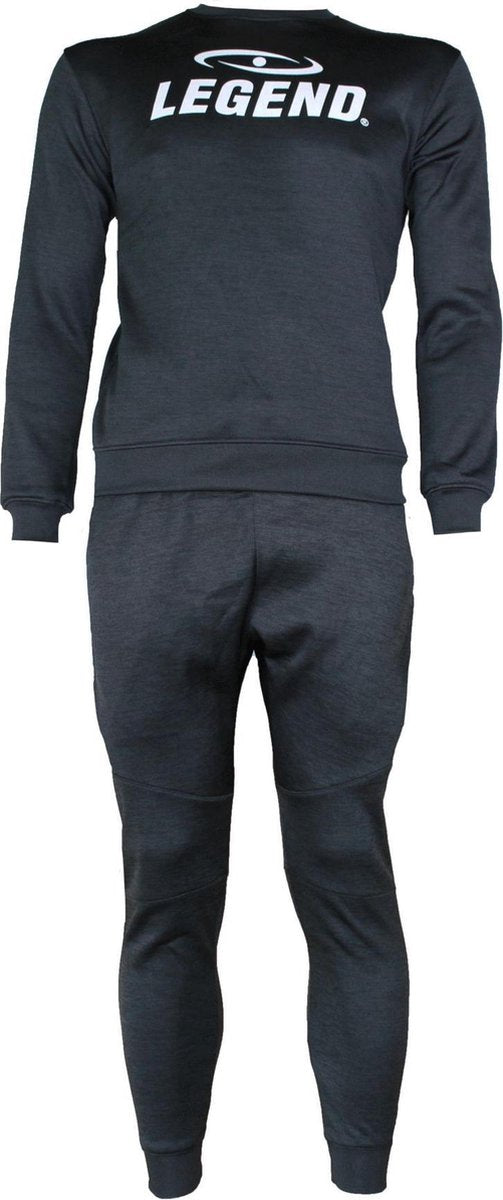 Joggingpak dames/heren met trui/sweater Zwart  10-11 jaar