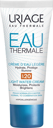 Uriage Eau Thermale Light Water Cream LSF20 40ml - Normale bis Mischhaut
