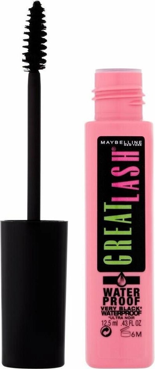 Maybelline Great Lash Waterproof Mascara - Zwart