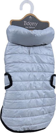 Hondenjas quilted nylon grijs