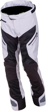 Macna Buran Light Grey Black Textile Motorcycle Pants XL
