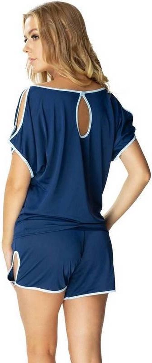 Mewa- Agata pyjama- donkerblauw 48