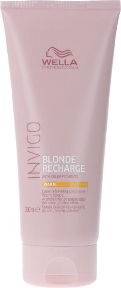 MULTI BUNDEL 4 stuks Wella Invigo Blonde Recharge Color Refreshing Conditioner Warm 200ml