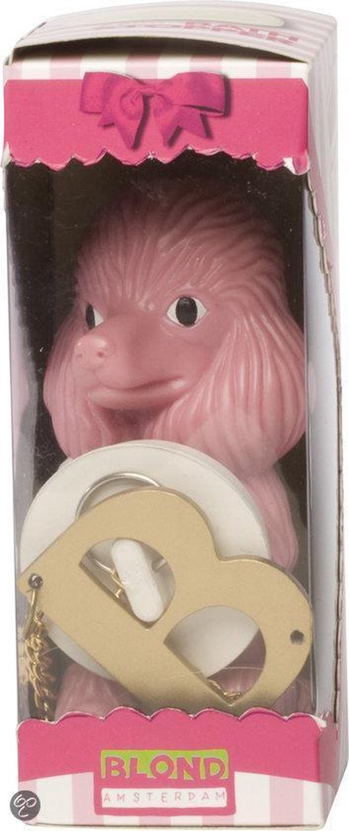 Blond Amsterdam In bad met Blond Badstop Poedel - Roze