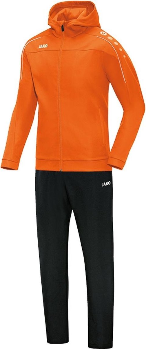 Jako - Hooded Leisure Suit Classico Woman - Oranje - Dames - maat  42