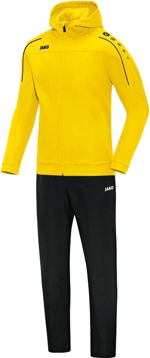 Jako - Hooded Leisure Suit Classico Woman - Geel - Dames - maat  38