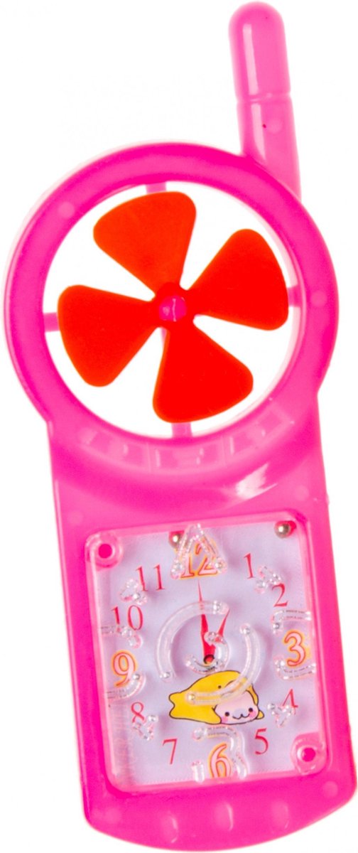 Lg-imports Telefoon Met Geduldspel Junior 10 Cm Roze