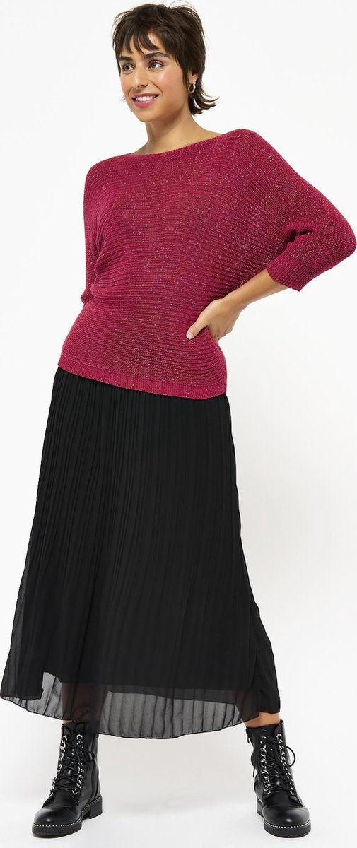Pull met lurex - Paars