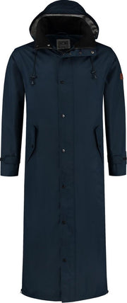MGO Storm Lange Regenjas - Dames jack - Blauw - Maat L