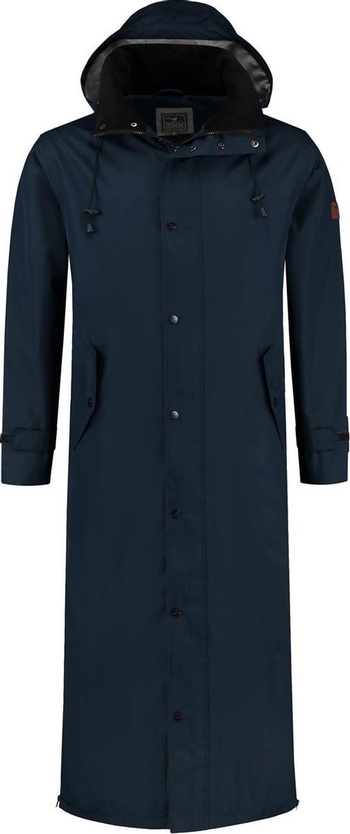 MGO Storm Lange Regenjas - Dames jack - Blauw - Maat L