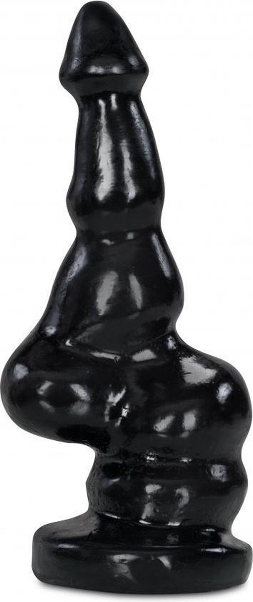 XXLTOYS - Plugart 2 - XXL Dildo - Inbrenglengte 26 X 8 cm - Black - Uniek Design Realistische Dildo – Stevige Dildo – voor Diehards only - Made in Europe