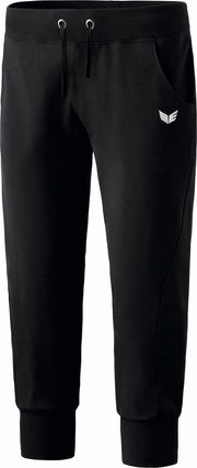 Erima 3/4 Sweatbroek Met Boorden Dames - Zwart | Maat: 38