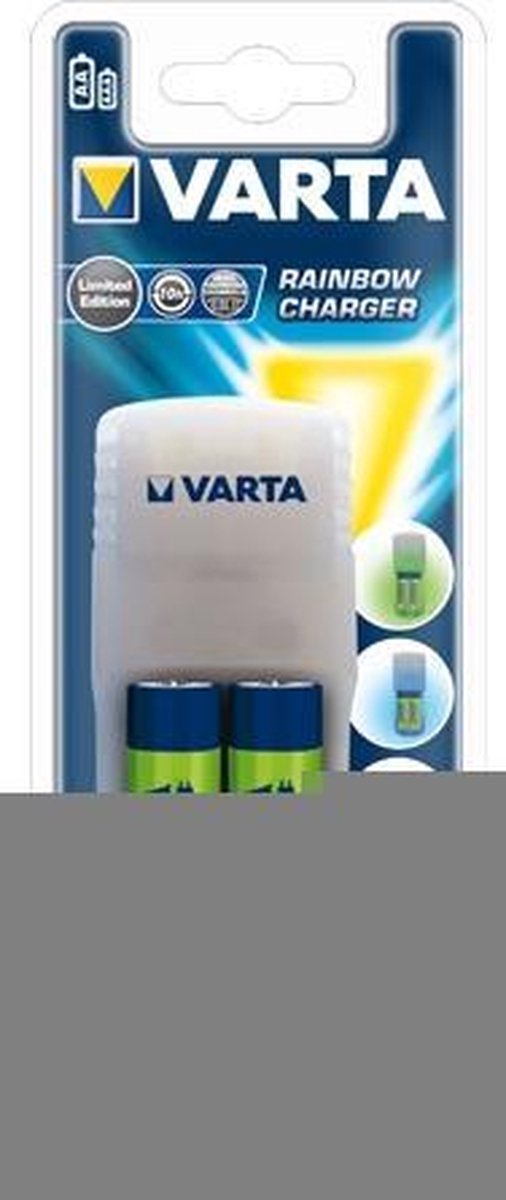 Varta Easy Energy Rainbow Charger plus 2 AA batterijen 2100 mAh