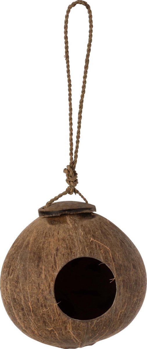 J-Line Kokosnoot Huis Bruin Naturel Small