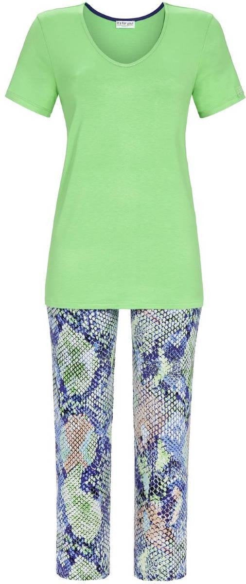 RINGELLA groene pyjama met slangenprint - maat 46