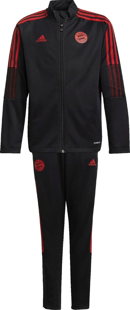 adidas Bayern München Trainingspak - Maat 140  - Unisex - zwart - rood