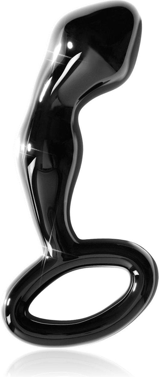 Pipedream Icicles No. 46 Glazen Butt Plug - Zwart