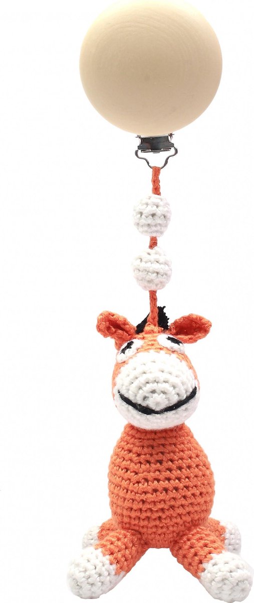 Naturezoo Kinderwagenhanger Ezel 20 Cm Oranje