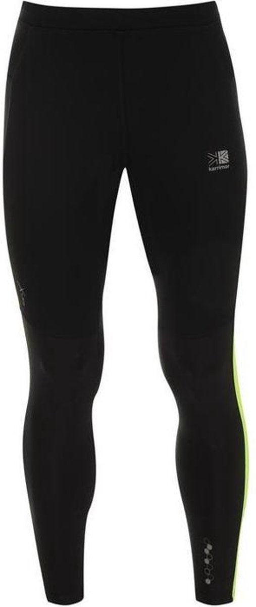 Karrimor X-Lite Hardloop Tight - Hardloopbroek - Heren - Zwart/Fluo geel - S