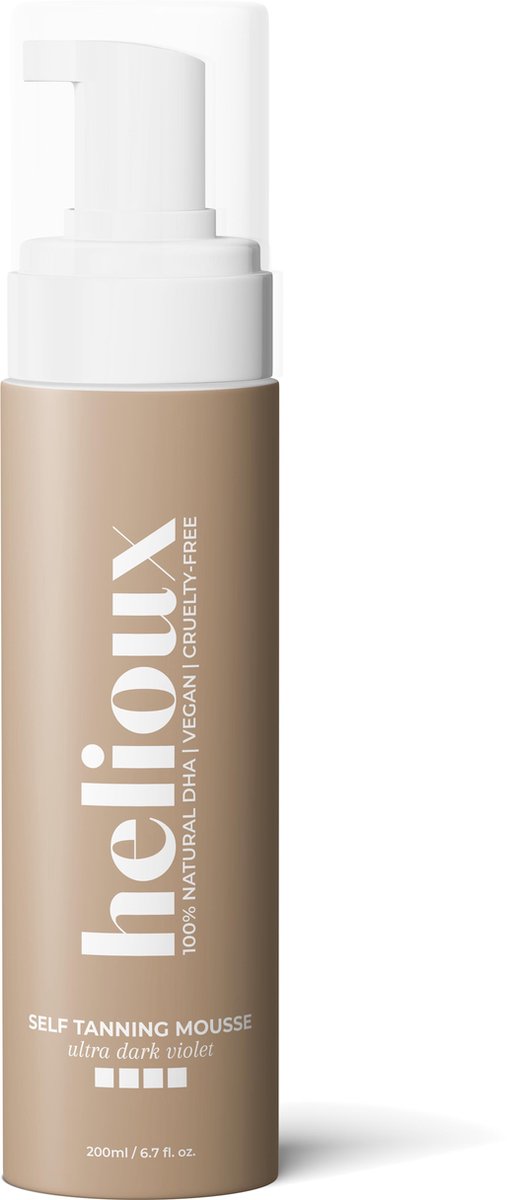 Helioux - Self Tanning Mousse - Ultra Dark - Violet - Zelfbruiner Lichaam & Gezicht