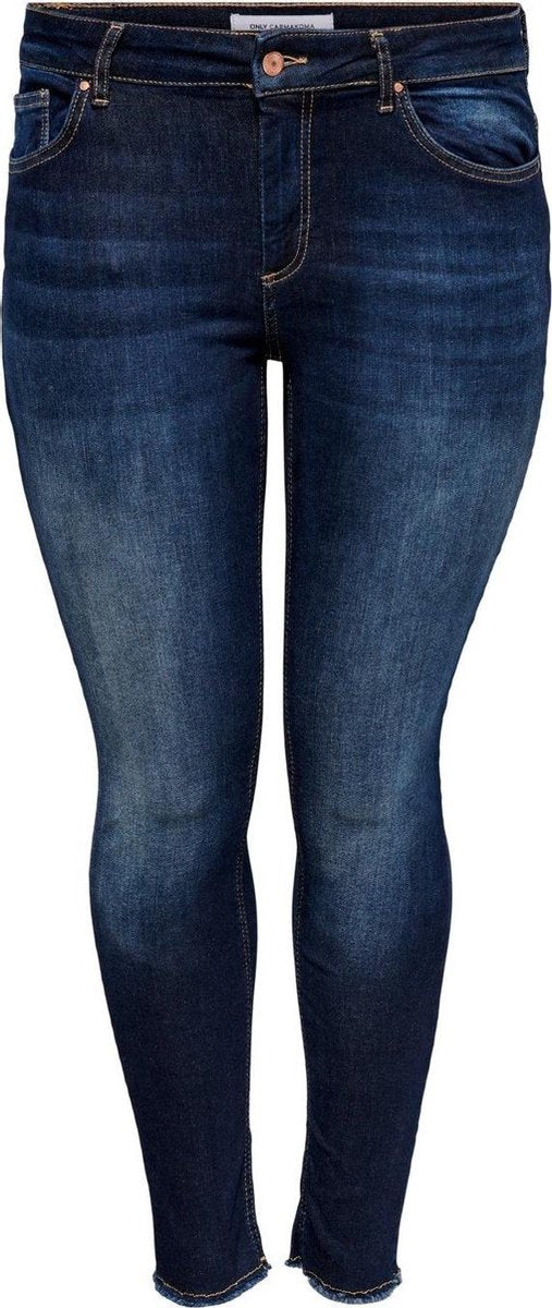 Only Carmakoma Carwilly Broek/jeans Donkerblauw Maat 46/32