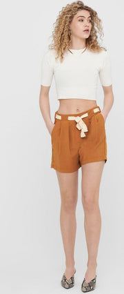 Jdytomika Belt Shorts Wvn 15201008 Argan Oil - M