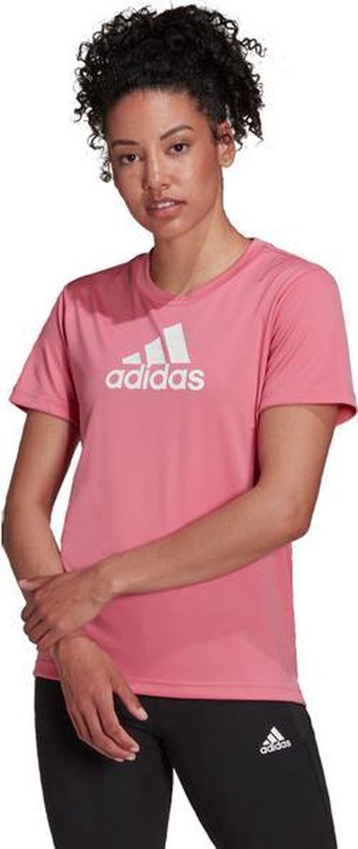 adidas W BL T-Shirt Dames - roze - maat S