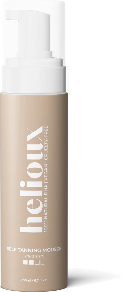 Helioux - Self Tanning Mousse - Medium - Zelfbruiner Lichaam & Gezicht