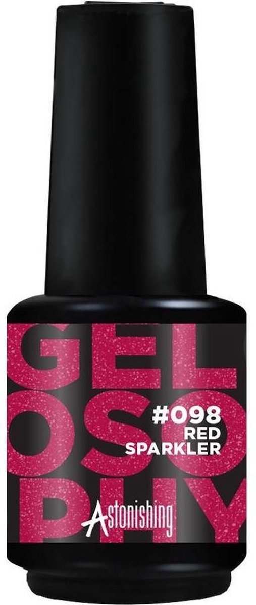 Gelosophy Gelnagellak #098 Red Sparkler 15ml