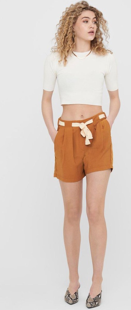 Jdytomika Belt Shorts Wvn 15201008 Argan Oil - L