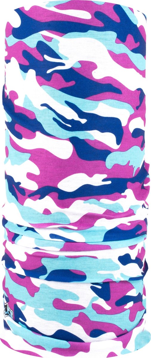SA Company - Nekwarmer - Camouflage - Leger - Turqoise Paars