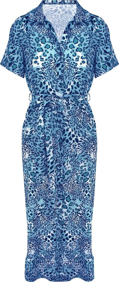 Panter Blouse Dress Blauw