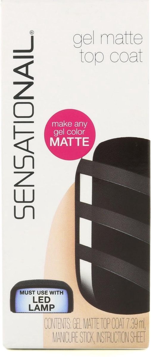 SensatioNail Matte Top Coat - Gel Nagellak