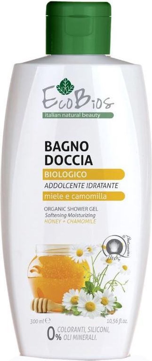 Ecobios Douchegel Honing & Kamille 300ml