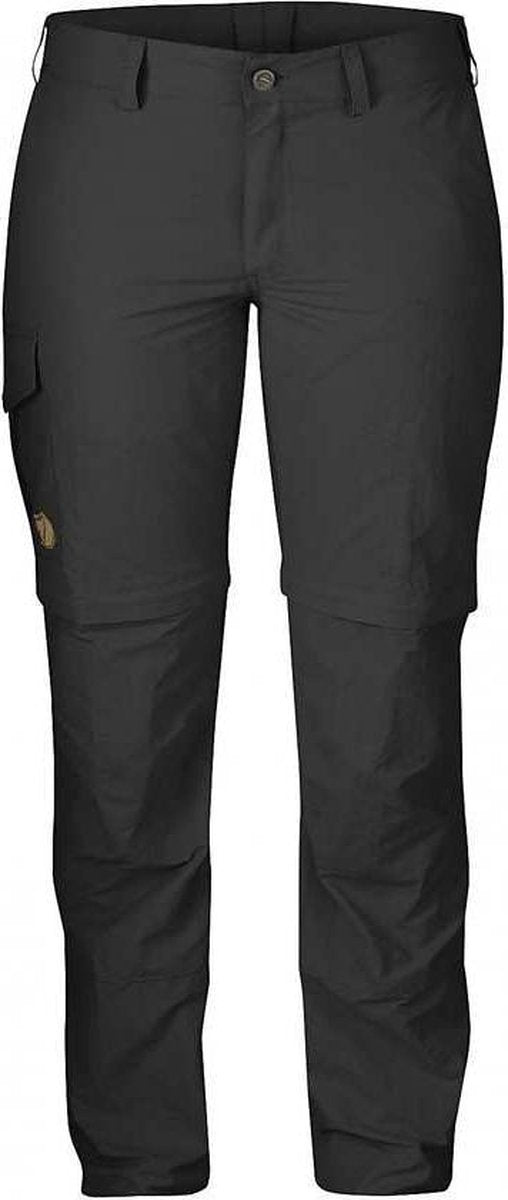 Fjallraven Dames Karla Zip-off MT Trousers Dark Grey Maat 44