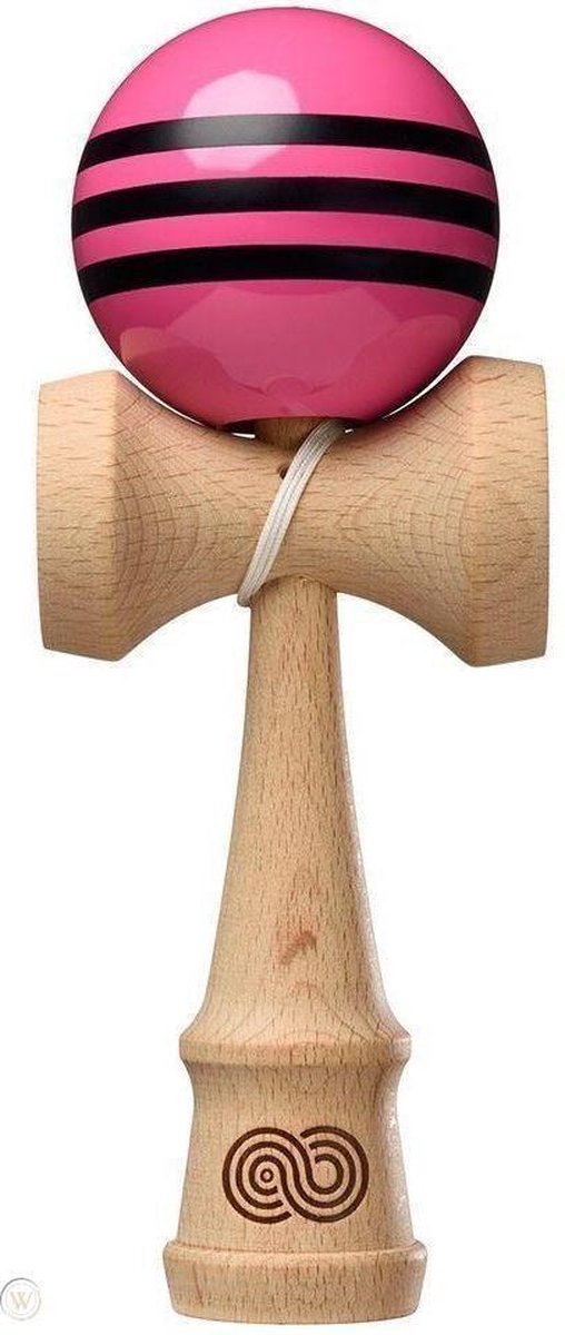 Kendama USA Kaizen - Triple Stripe - Pink with Black