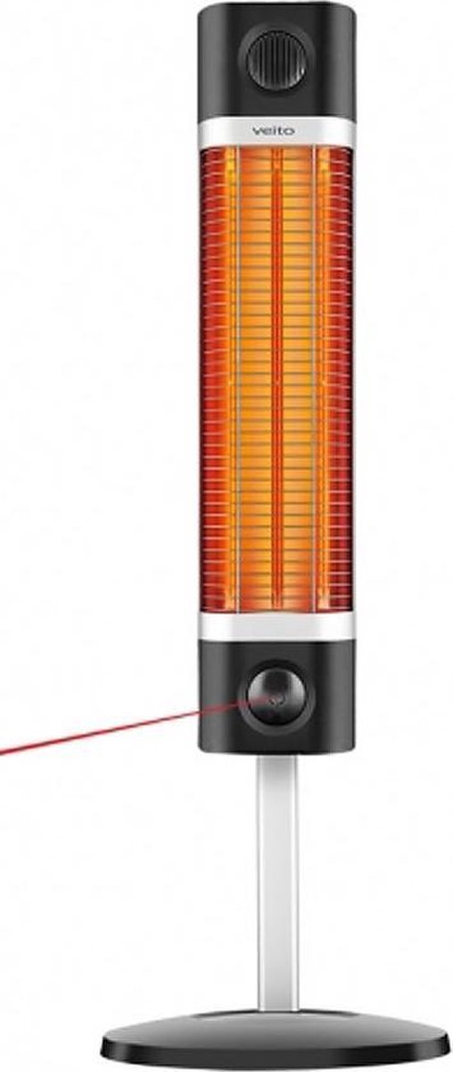 Veito CH1800RE - Zwart - Energiezuinige hoge capaciteit Carbon Infrarood verwarming