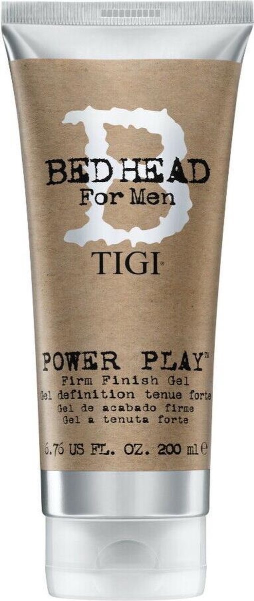 Tigi - Bed Head For Men Power Play Firm Finish Gel 200Ml Men'S Strong Hair Fixative Gel