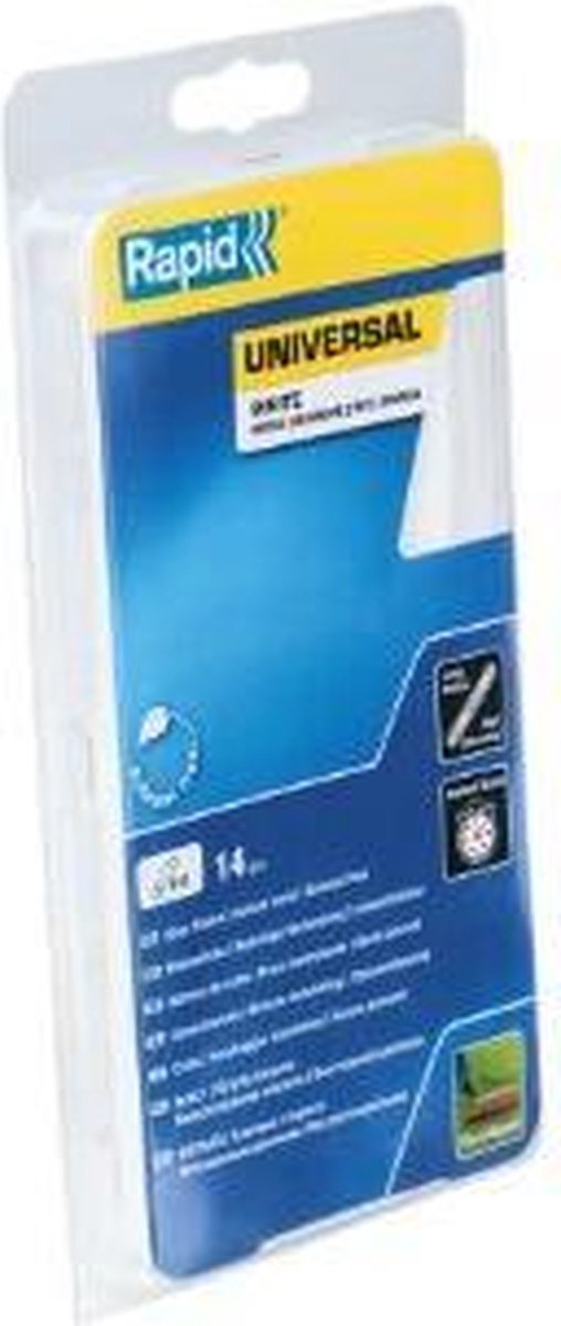 Rapid 40107361 Lijmpatroon - D12 - Universeel wit - 190x12mm (14st)