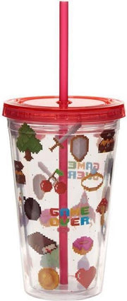 Drinkbeker met rietje - Game Over