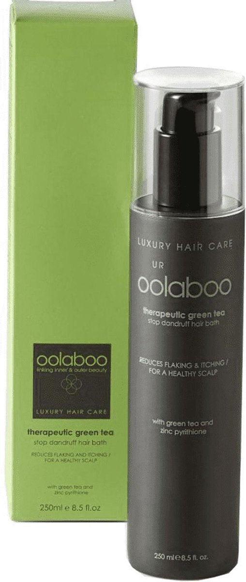 oolaboo therapeutic green tea stop dandruff hair bath - 250 ml