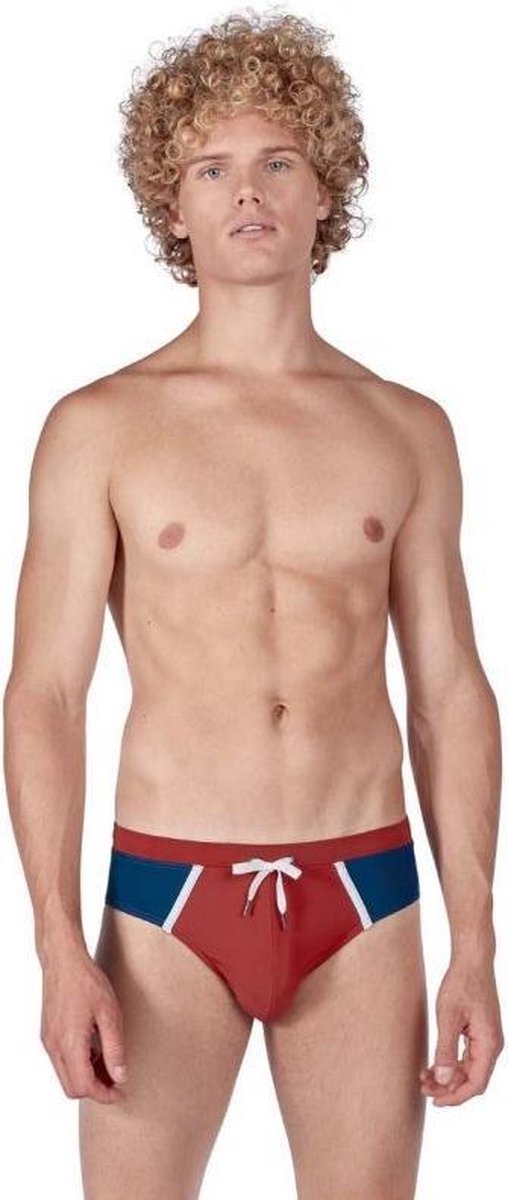 Heren zwem slip mini | Donker rood L