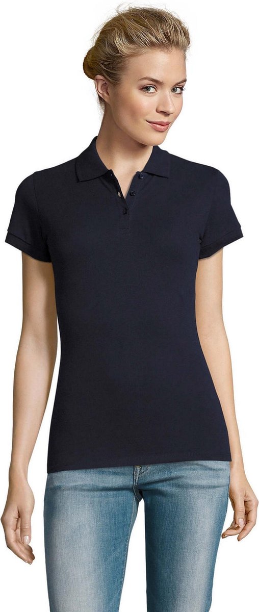 SOLS Dames/dames Perfect Pique Poloshirt met korte mouwen (Franse marine)