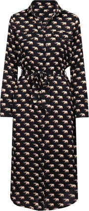 Elephant print midi dress